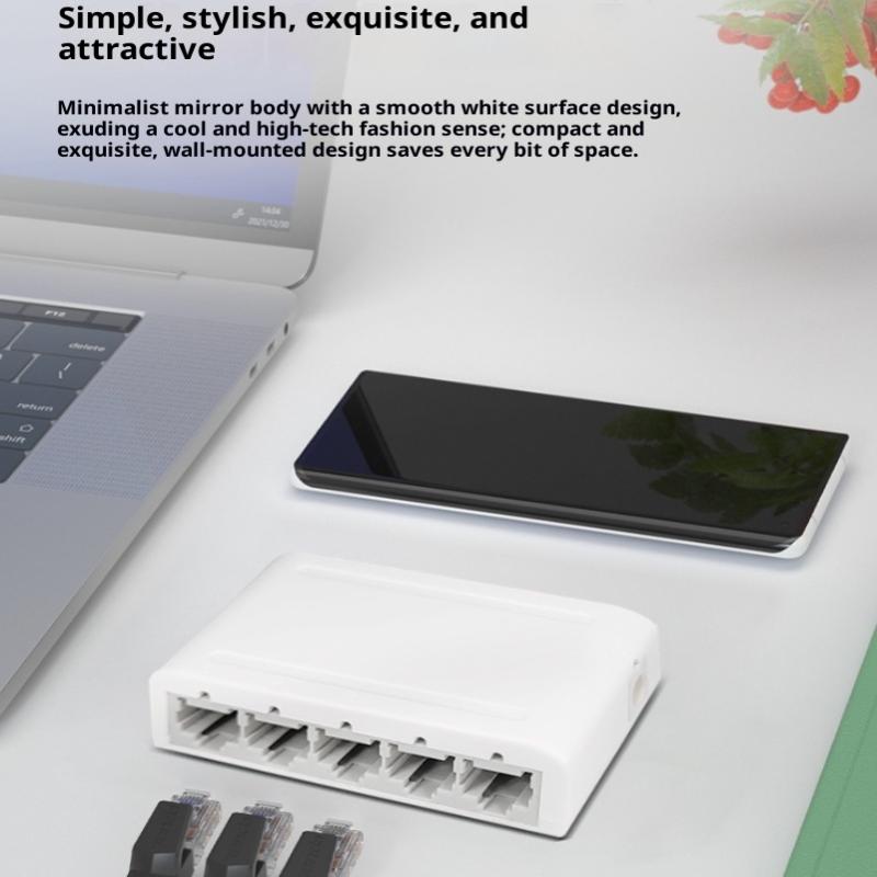 5 портов/8 портов 100 Мбит/с Ethernet Быстрый коммутатор Rj45 Многопортовый коммутатор данных Сетевой смарт-хаб Интернет Инжектор Адаптер