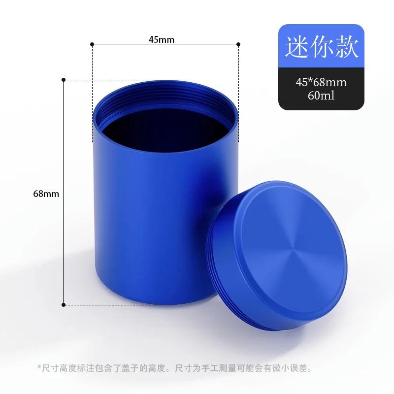 Мини Портативная Герметичная Банка Дорожная Влагостойкая Однотонная Контейнер для Хранения Продуктов Орехи Конфеты Жестяная Банка для Чая Металлическая Коробка Нержавеющая Сталь