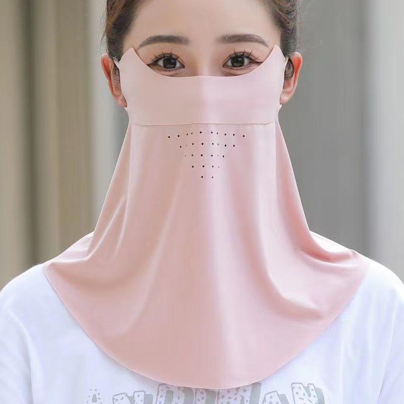 Женская УФ-защитная дышащая тонкая солнцезащитная маска для лица и шеи для езды на велосипеде и вождения