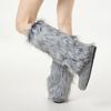 Faux Fur Leg Warmers Women Girls Furry Boot Covers Fuzzy Shoes Cuff Cover Cozy Winter Calf Warmers for Parties Street Wear