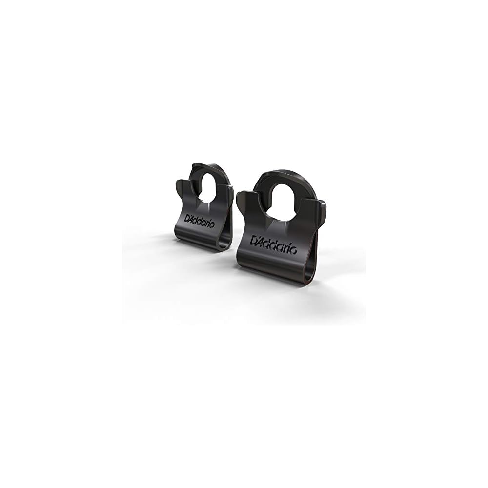 D'Addario Зажим для ремня Dual Lock PW-DLC-01 Черный Прочное Безопасное Крепление Аксессуар для Гитары