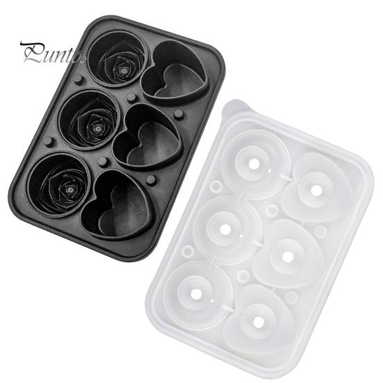 Привлекательная термостойкая антипригарная машина для изготовления кубиков льда в форме сердца, лоток для кубиков льда, форма для розы, принадлежности для вечеринок