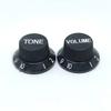 2Pcs Plastic St Guitar Knobs 2T1V Volume Tone Control Knobs Top Hat Caps Buttons Electric Guitar Parts