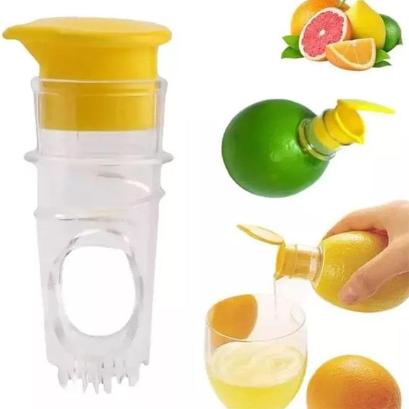 2Pcs Durable Plastic Lemon Squeezer Set Ergonomic Designs Hand Press Juicer for Easily Citrus Fruit Squeezing