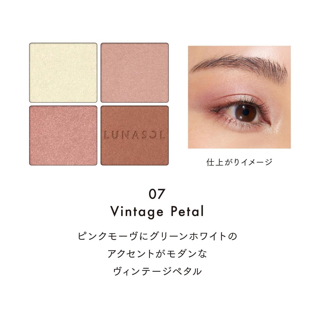 LUNASOL Eye Coloration N 07 Vintage Pedal [Eyeshadow] [Eyeshadow Palette] Natural, clear, deep color, healthy glow, light texture