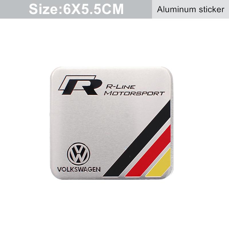 2026 New For VOLKSWAGEN VW Car Metal Badge Body Auto Badge Decoration Sticker For Volkswagen R Line Golf Polo Passat Jetta Tigua