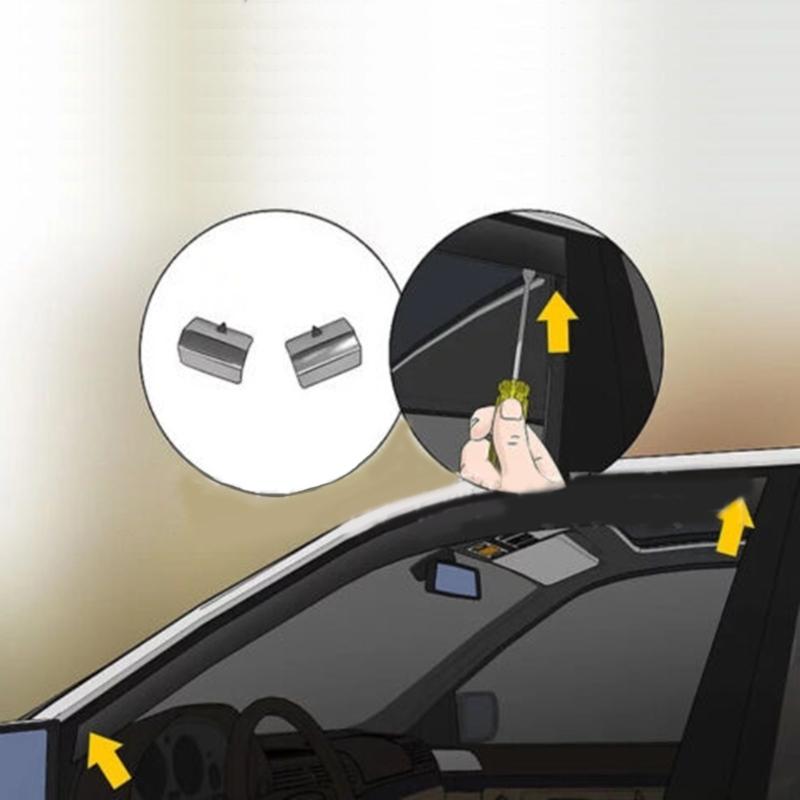 Зажимы для ветровых дефлекторов из нержавеющей стали, фиксирующий зажим для универсального автомобиля, надежно удерживает ваши ветровые дефлекторы на месте