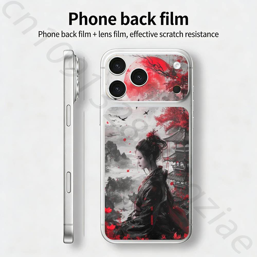 Живопись эпохи Возрождения Наклейка-пленка Full Cover Skin Wrap 3D Цветная Задняя Защитная Наклейка для iPhone 17 pro Max /17 pro