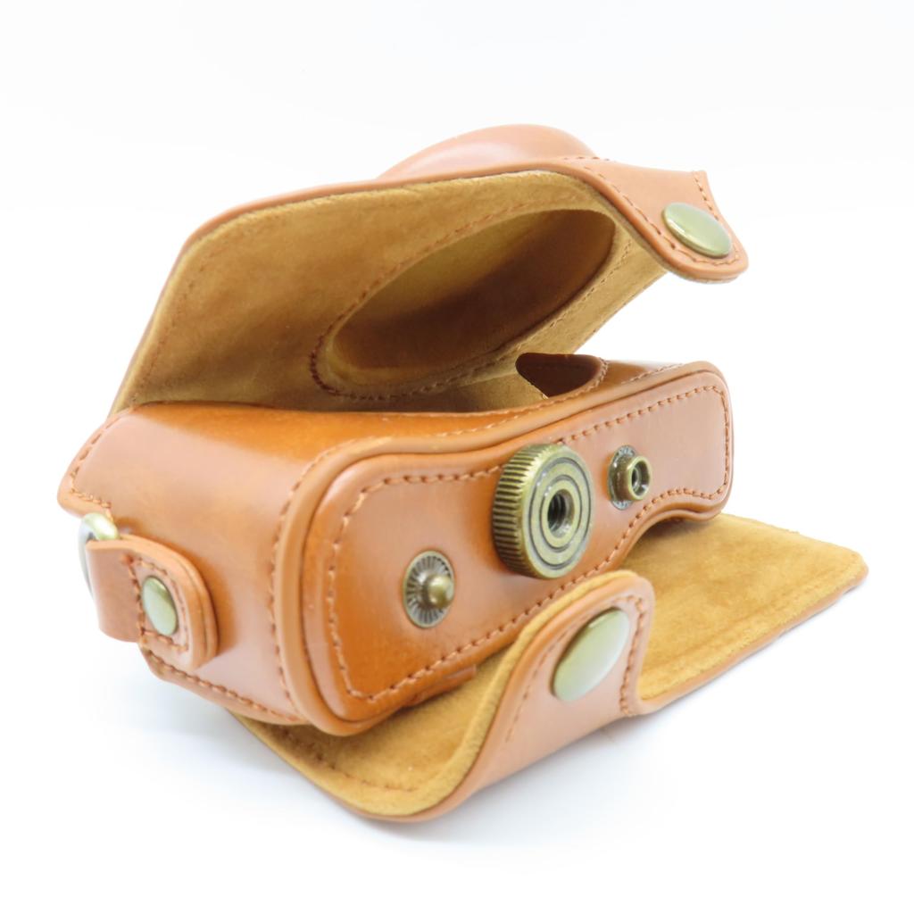 Чехол для цифровой камеры из синтетической кожи Совместим с Canon PowerShot SX740 HS SX730 Powershot SX740HS SX730HS Защита при хранении Крышка объектива Плечо