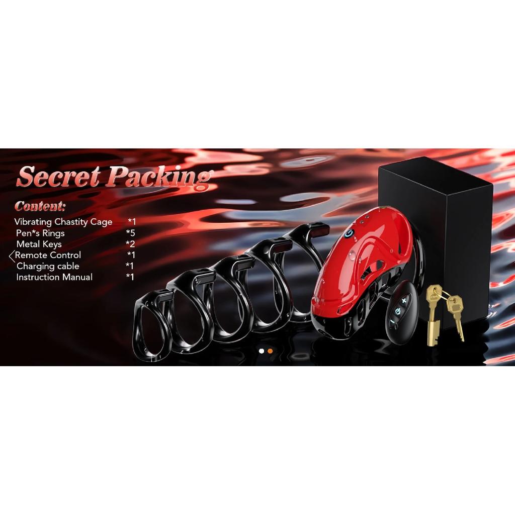 New product chastity cage remote chastity lock Male chastity short lock Cobra penis fake woman Ring remove