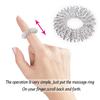 1/5/10PCS Steel Finger Massage Ring Acupuncture Ring Therapy Relax Hand Blood Circulation