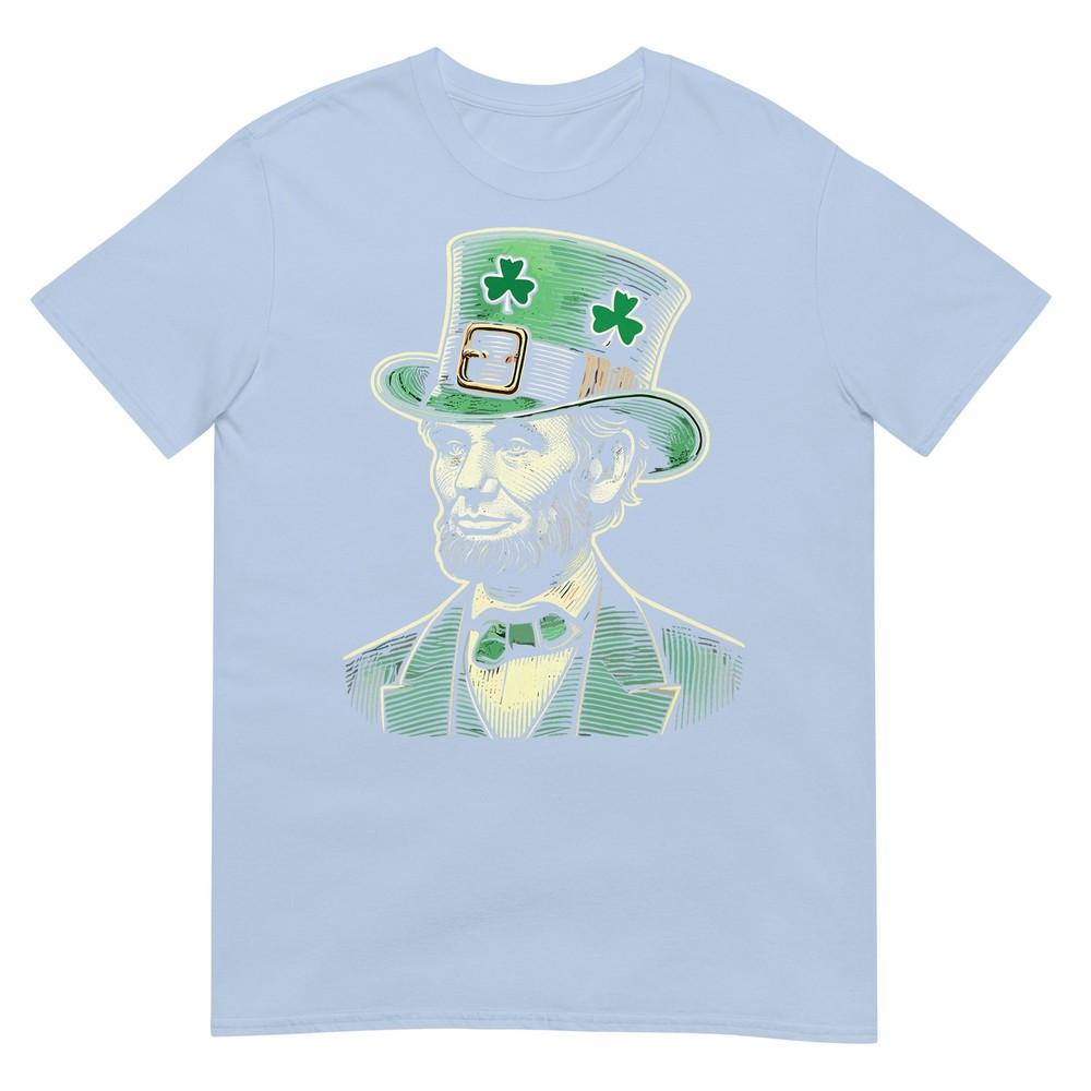 Unisex Patriotic St Patricks Day Irish Abraham Lincoln Funny TShirt