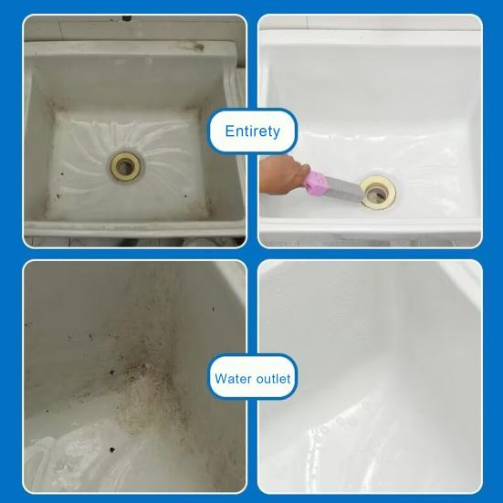 Щетка для чистки унитаза Yousheng с эргономичной ручкой, конструкция с подвесным отверстием, многофункциональное пятновыводитель без царапин, очиститель для унитаза