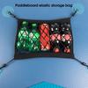 Deck Pouch Elastically Scalable High-Strength Wear-Resistant High Capacity Fine Workmanship Safety Storage with 4 Clips Kayak Surfing Mesh Bag