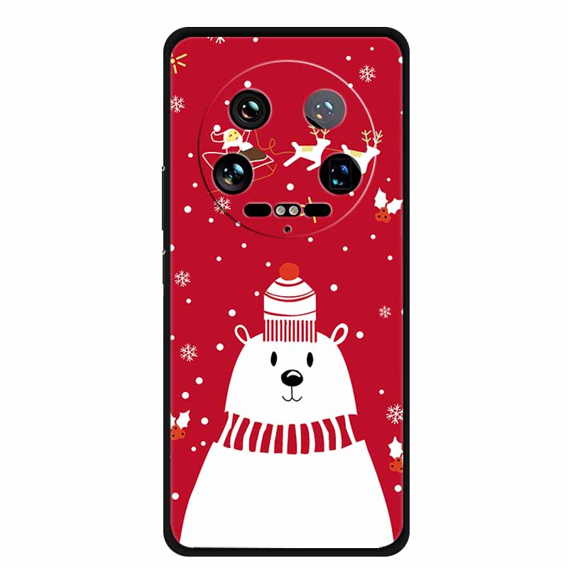 Рождественский чехол для телефона Xiaomi 14 Ultra Pro, чехол из мягкого силикона, роскошная крышка с оленем для Xiaomi 13 Ultra Pro, задние чехлы Coque 14pro