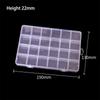Коробка для хранения наклеек для ногтей на 24 ячейки Коробка для хранения аксессуаров для дизайна ногтей Съемная сетка для дизайна ногтей Стразы шкатулка для украшений Аксессуары