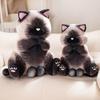 Плюшевая игрушка японский сиамский кот - Милая, забавная фигурка котенка, подушка для девочек и детей