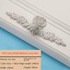 1PC European Ivory Rose Style Cabinet Handles and Knobs Modern Simple Wardrobe Drawer Door Pulls Furniture Hardware