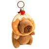 Capybara Capybara Key Ring Snacks French Fries Animal Pendant Cartoon Keychain  School Backpack