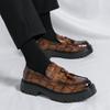 Cheap Large Size Four Seasons British Style Business Tassel Fashion Versatile Platform Leather Shoes Gouge Men's Shoes