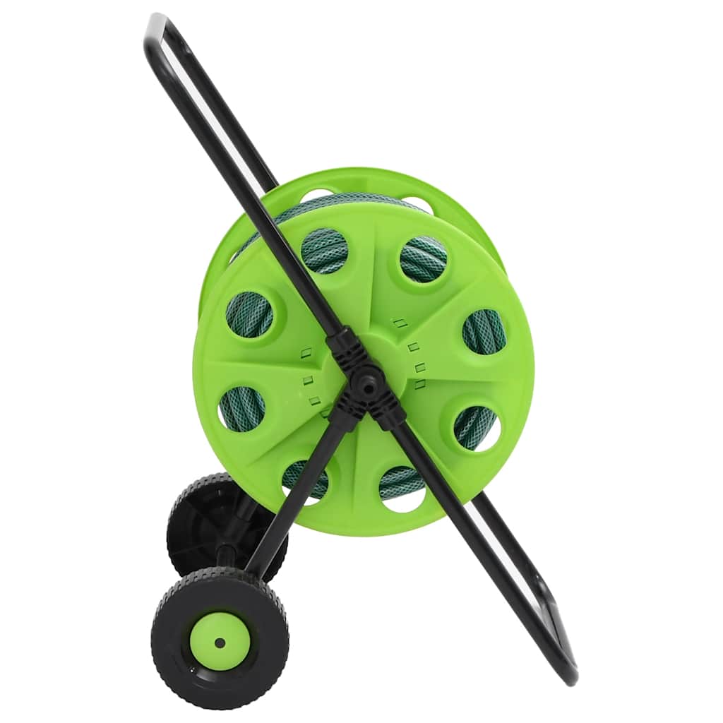 Hose Reel with 0.75 (19 mm) Hose Connection Set 30 m PVC Green Hose