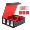 Deck Trading Card Card Storage Holds Trading with and Card Compatible with and Other Card Games with Red 3 Case, Case, Box, 2300+ Cards, Window,