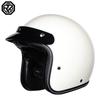 DOT Certified 3/4 Motorcycle Helmet Men Women ABS Full-coverage Half All-Season Riding With Bluetooth Slot Retro
