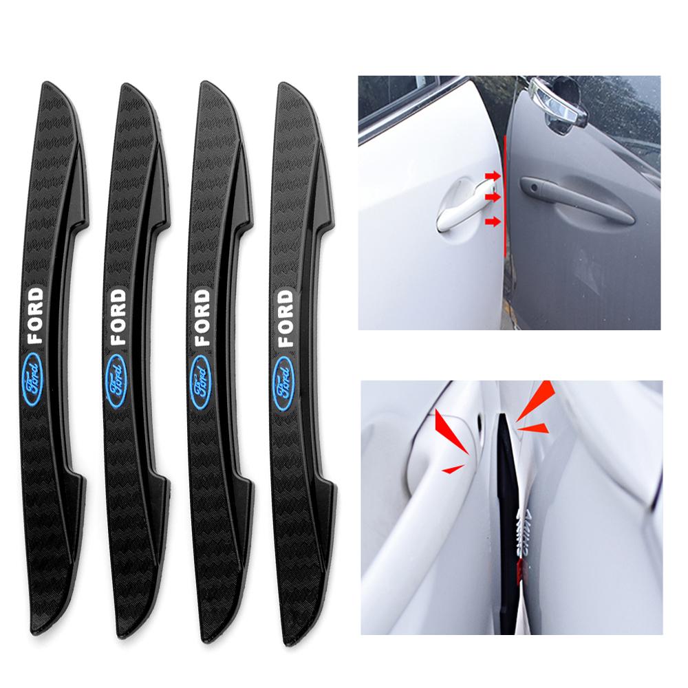 4pcs Car Door Anti-Collision Rubber Strips Bumper Guard Protector Stickers For Ford Focus 2 Mk2 Mk3 Ranger Mondeo Mustang Mondeo APS1