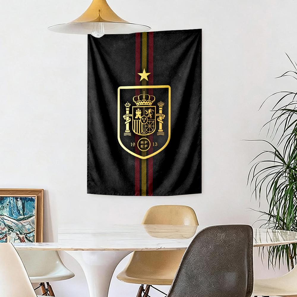 Atletico Madrid Wall Decor Tapestry Art For Pet Memorial Birthdaywedding Party Backdrop Family Gift