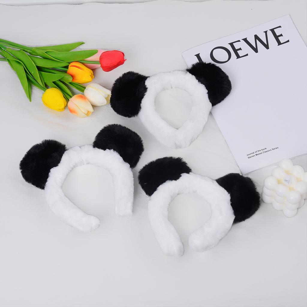 Cute Red Panda Ear Headband Dress up Small Animal Headband Cute Red Panda Ear Headband Children's Hair Accessories