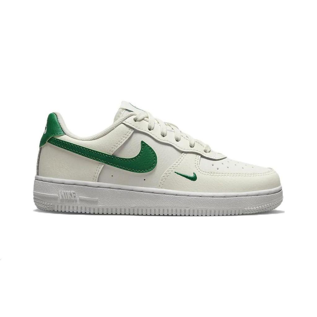 Nike Air Force 1 Se 40-летие Низкие Скейтбордические Кроссовки Бело-Зеленые Детские Возраст 3-7 Лет FJ2887-101