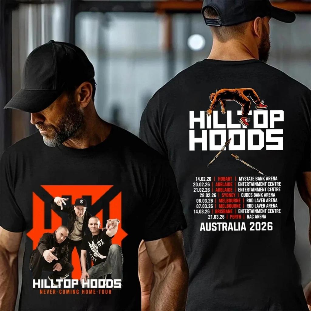 2026 Hilltop Hoods Мировой Тур Фан-Мерч Топ Подарок_ Футболка из Чистого Хлопка. Удобный и дышащий