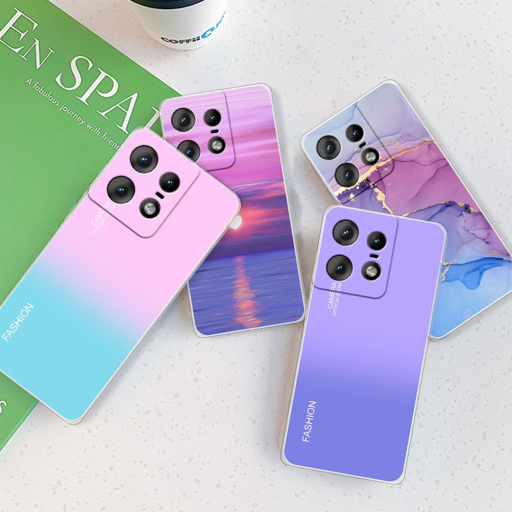 Чехол для Moto Edge 50 Pro Чехол для MotoEdge50Pro Ударопрочный Прозрачный Мягкий Силиконовый Задняя Крышка Чехол для Телефона на Motorola Edge 50 Pro Funda