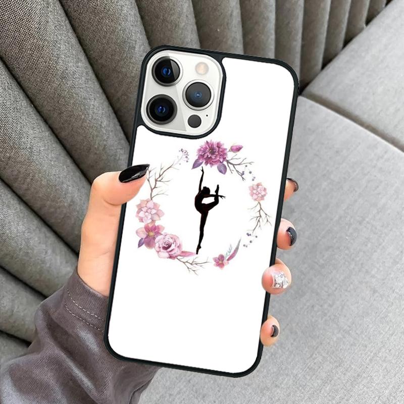 Любовь Гимнастика силуэт спорт Чехол для телефона Для iPhone 17 Air 16 16e 15 13 14 Pro Max 11 12 Plus 2022 MAX Чехол