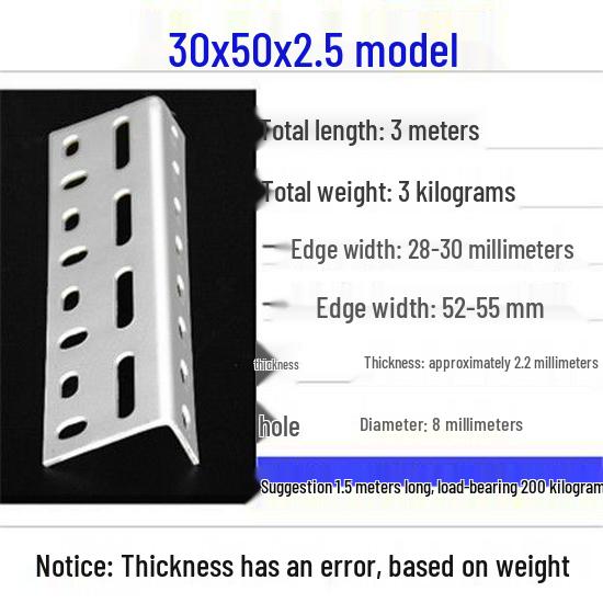 Adjustable Triangle Steel Bracket with Holes for Shelving and Storage