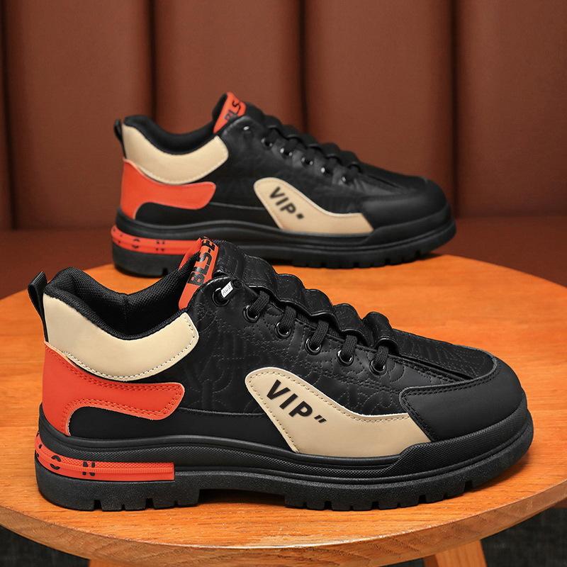 Men'S Shoes Breathable Tooling Shoes Men'S Trend Non-Slip Wear-Resistant Sports And Leisure Board Shoes Labor Insurance Shoes