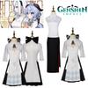 Polyester Fabric Genshin Impact Amber Tea Collaboration Cosplay Costume Elegant And Charming Anime Game Clothing