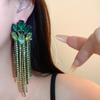 Colorful Statement Dangle Earrings Exaggerated Chain Earrings Elegant Ear Accessory  Dressy Outfits