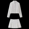 Fashion Style 2024 Spring Women's Classic Style Easiest for Match Texture Short Suit Outwear High Waist Skirt 2966441