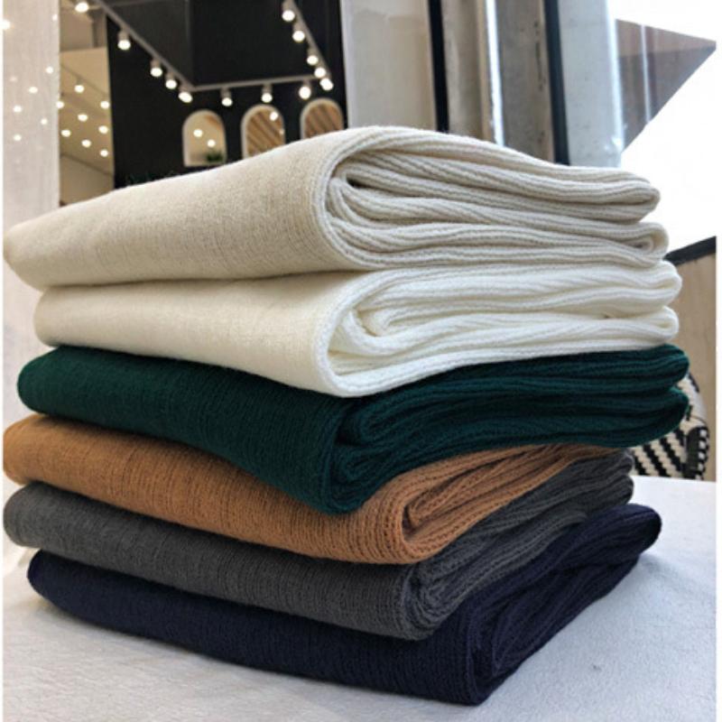 Women's Solid Color Thick Warm Student Couple Scarf New Autumn Winter Female Imitation Cashmere Versatile Scarfs