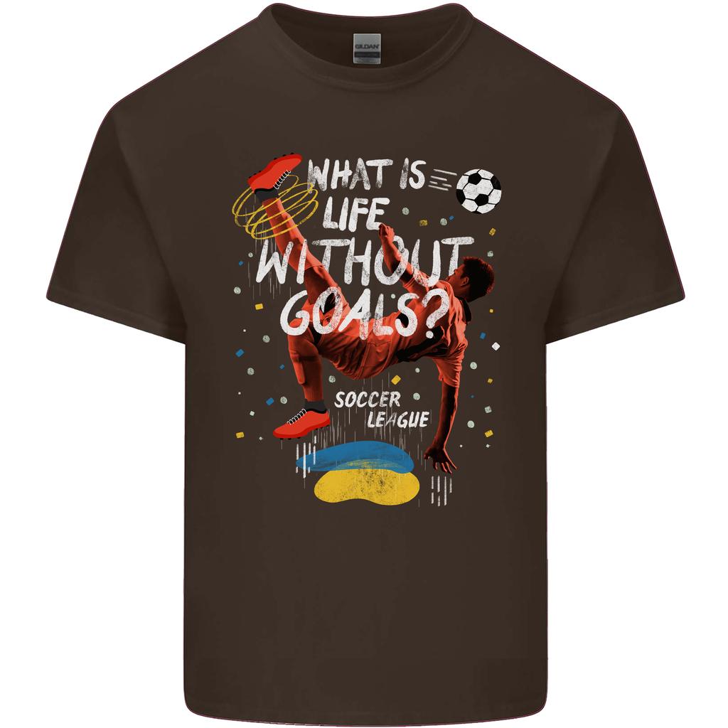 Life Without Goal Football Quote Funny Unisexs Light Cotton TShirt