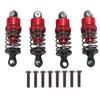 4 Pcs RC Car Shock Absorber 52mm Oil Pressure Damping Aluminum Alloy RC Shock Absorber Damper for 1 10 Model Cars Red