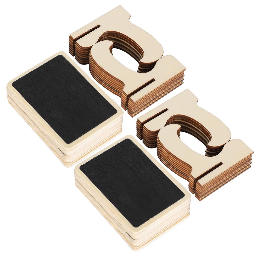 2 Set Wood Mini Chalkboard Signs Place Cards Small Rectangle Blackboard Weddings Parties