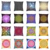 Sacred Geometry Flower Of Life Throw Pillow Case 45*45cm for Living Room Sofa Geometric Mandala Cushion Cover Velvet Pillowcase