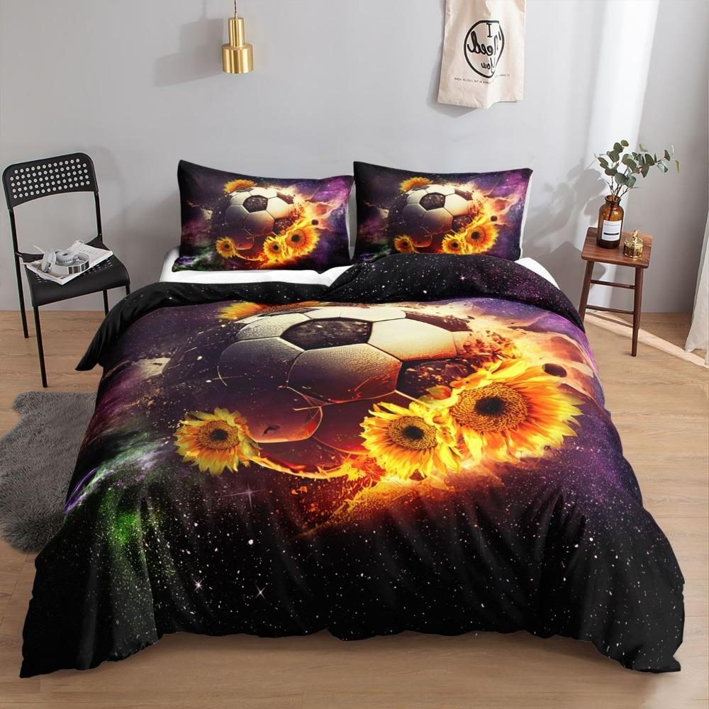 Вселенная Планета Ракета 3D Мультяшный Микрофибра Комплекты постельного белья Детское постельное белье с молнией Декор комнаты Пододеяльник взрослый