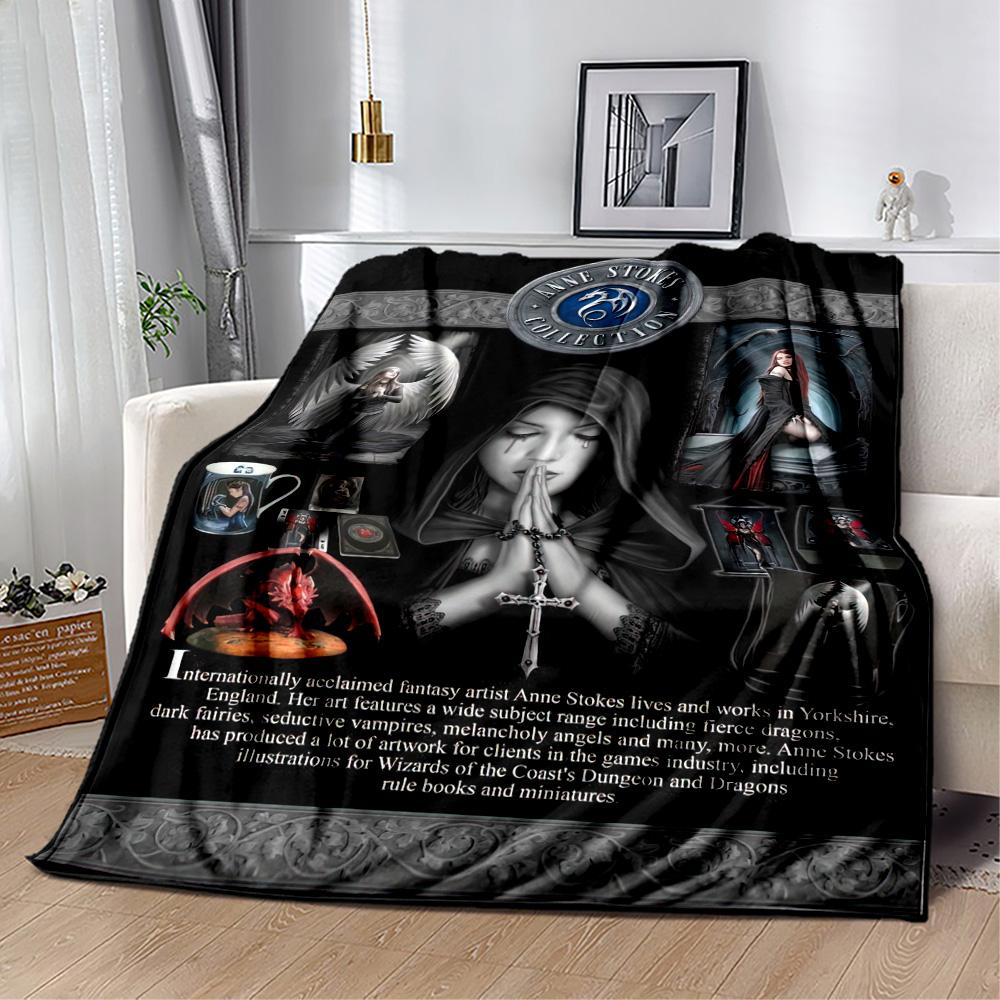 Gothic Style Blanket Durable Comfort Suitable for Office Chair Livingroom Chair Four Seasons Multipurpose Modern
