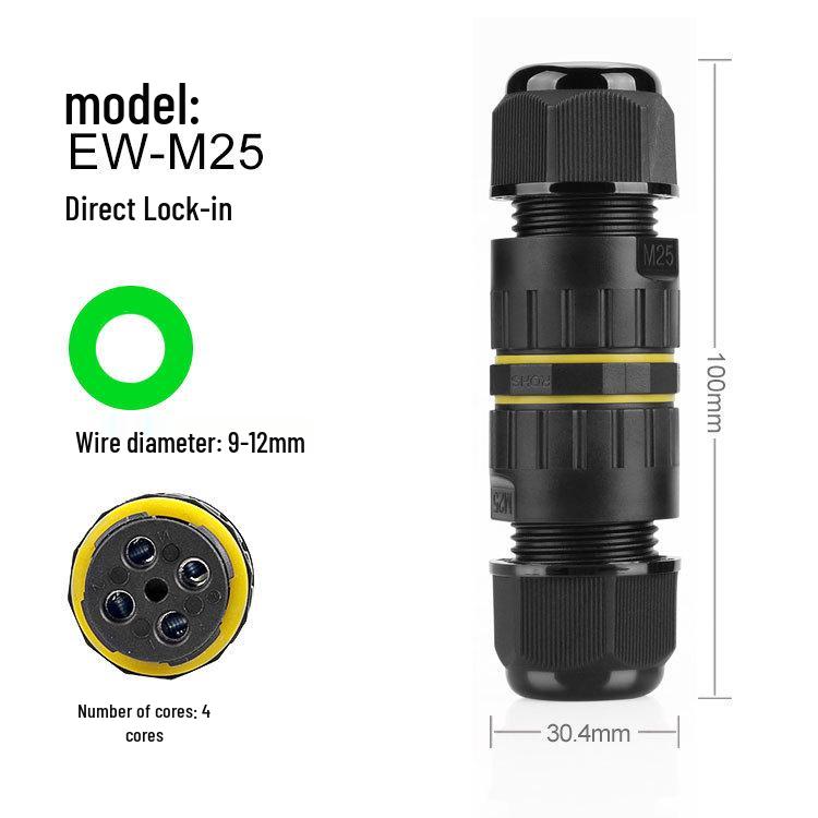 Outdoor Waterproof Screw Lock Wire Connector for Lighting