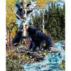 Алмазная картина Полный Круглый Алмазный Горный Хрусталь Черный Медведь Восхождение на Дерево Наклеенная Картина Незавершенная