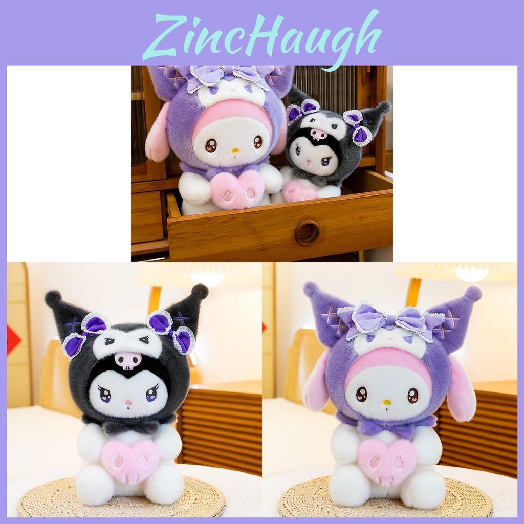 Sanrio Melodie Kuromi Cute Stuffed Animal With Fluffy Fur For Kids And Fans