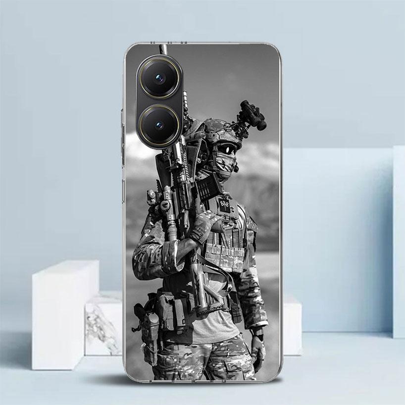 Military Army Special Forces Soft Cover for Xiaomi Poco F7 Ultra X7 X6 X5 Pro M7 Phone Case Redmi 15 15C 13 13C 12 12C 10 10C Pr